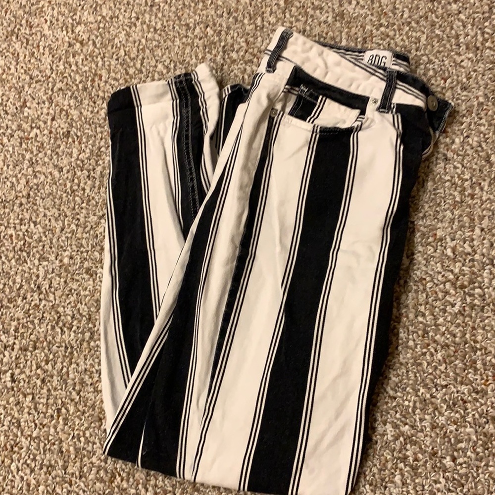 BDG stripped mom jeans